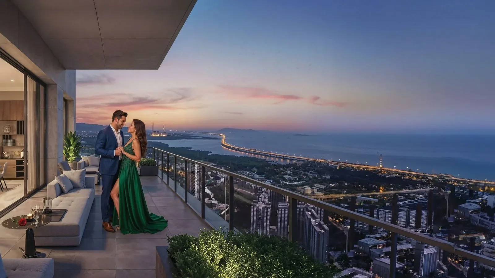 Three ICC Dadar — luxury residential towers rendering